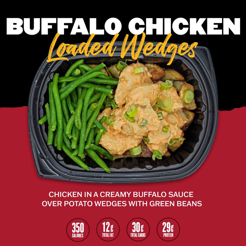 Clean Eatz Kitchen Weight Loss Prepared Meal Delivery Buffalo Chicken Loaded Wedges