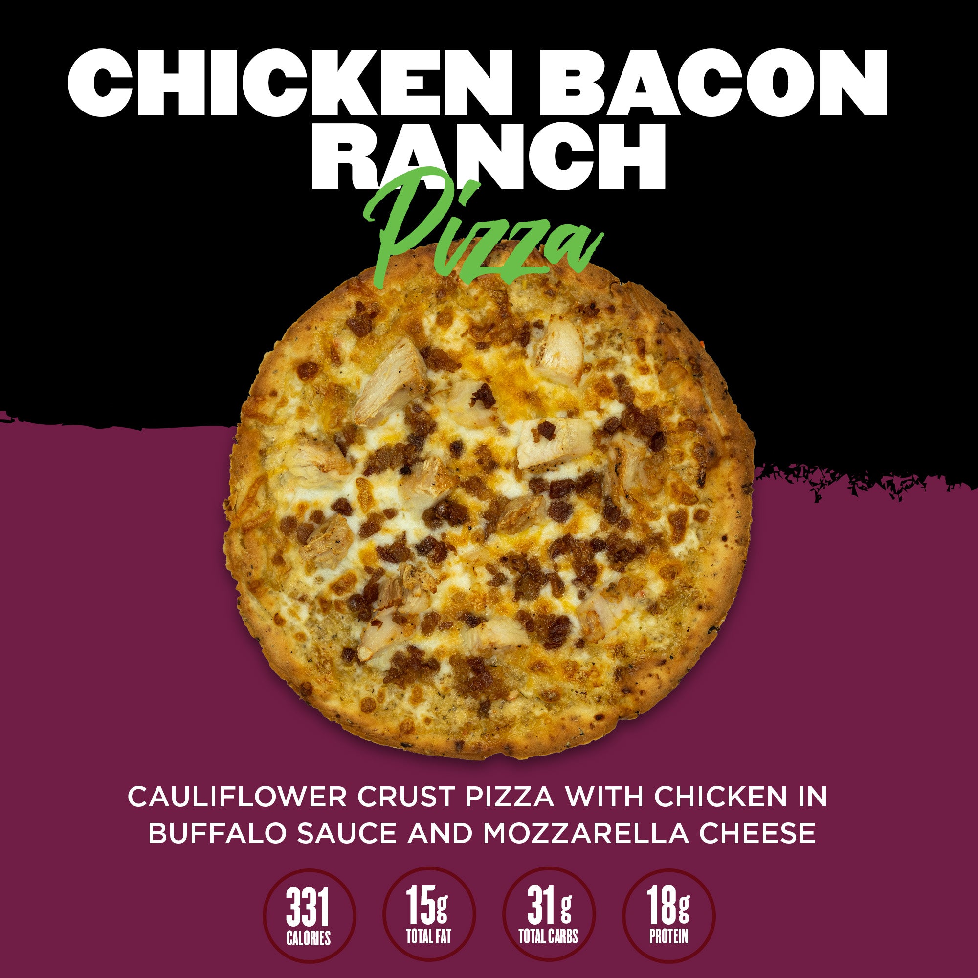 Clean Eatz Kitchen Weight Loss Meal Delivery Gluten Free Cauliflower Crust Pizza July Chicken Bacon Ranch