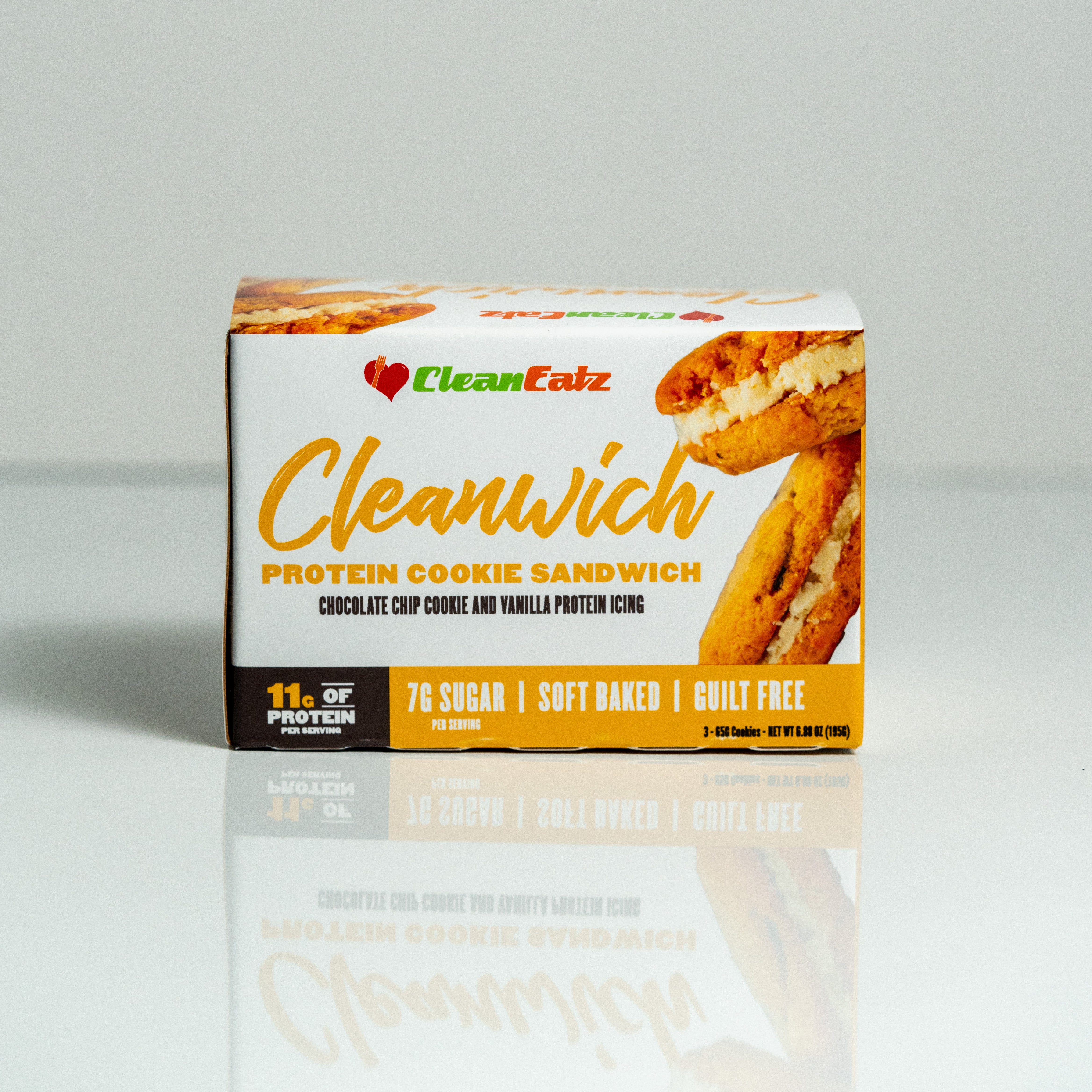 Clean Eatz Kitchen Protein Chocolate Chip Cookie Sandwich Chipwich Cleanwich