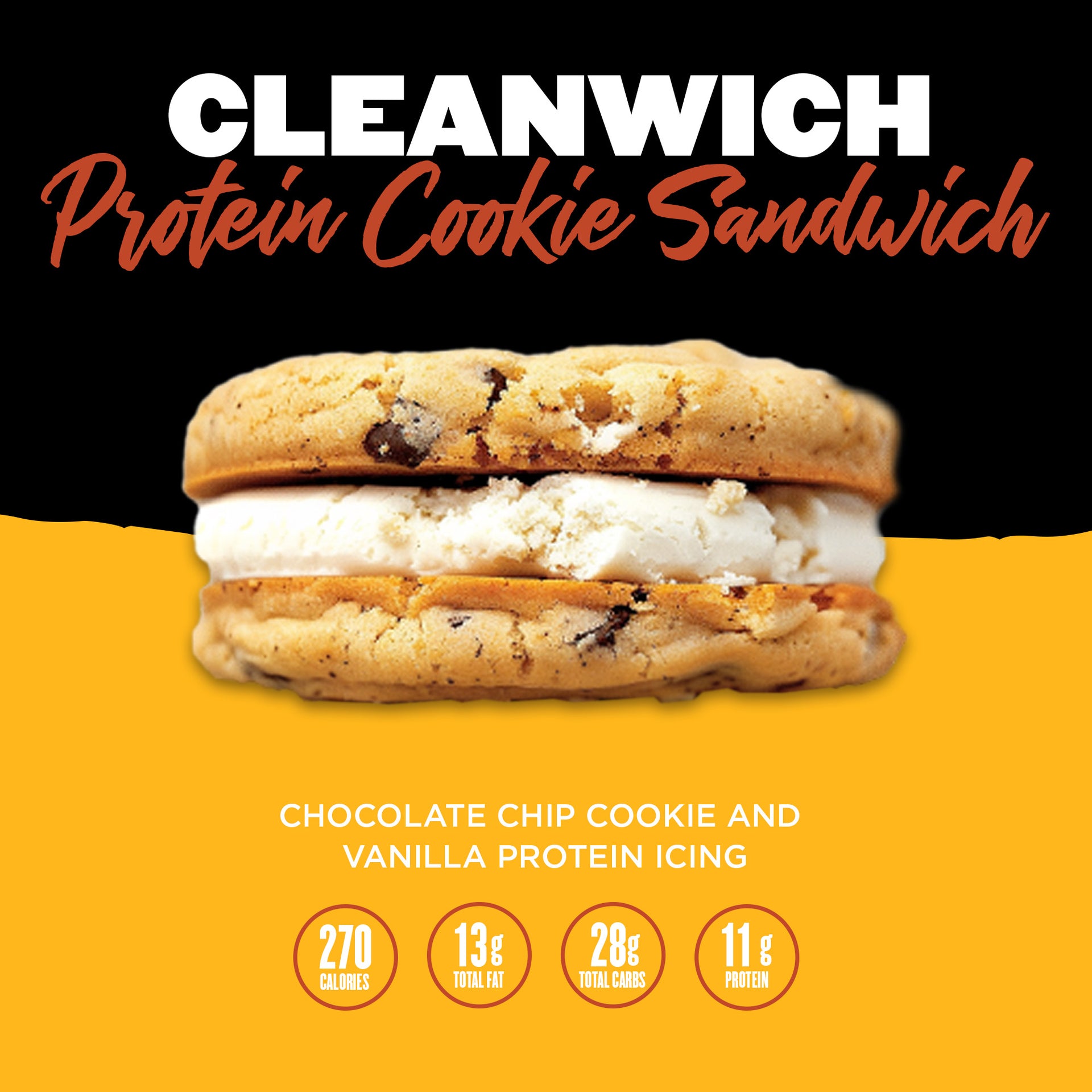 Clean Eatz Kitchen Protein Chocolate Chip Cookie Sandwich Chipwich Cleanwich