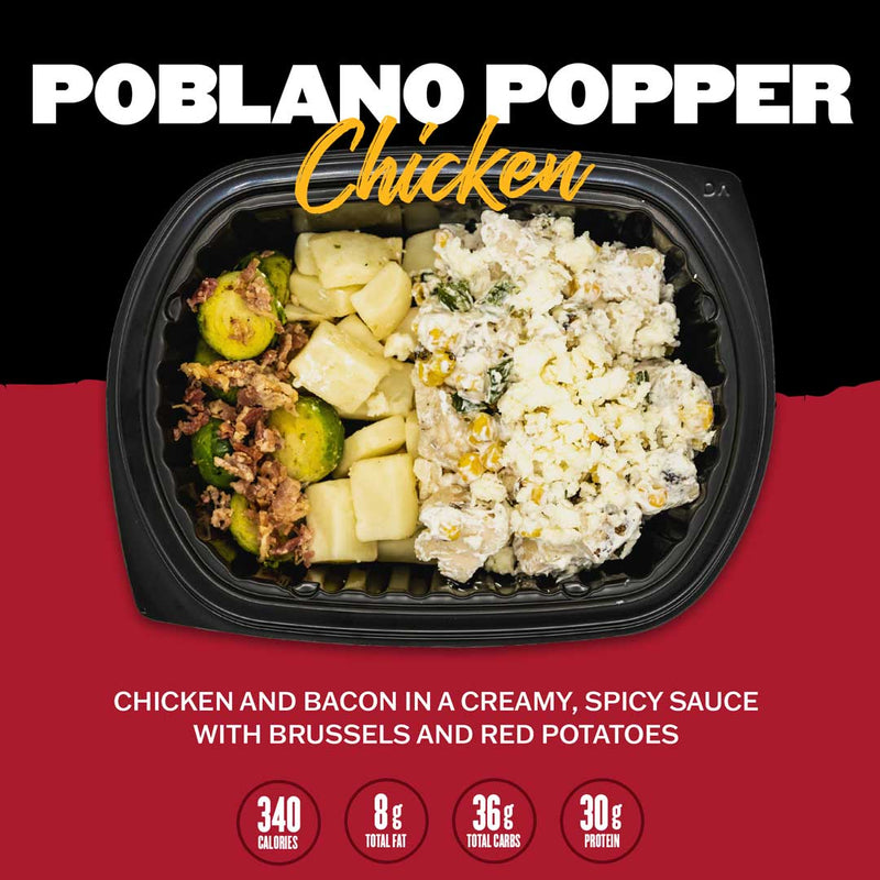 Clean Eatz Kitchen Weight Loss Prepared Meal Delivery Poblano Popper Chicken