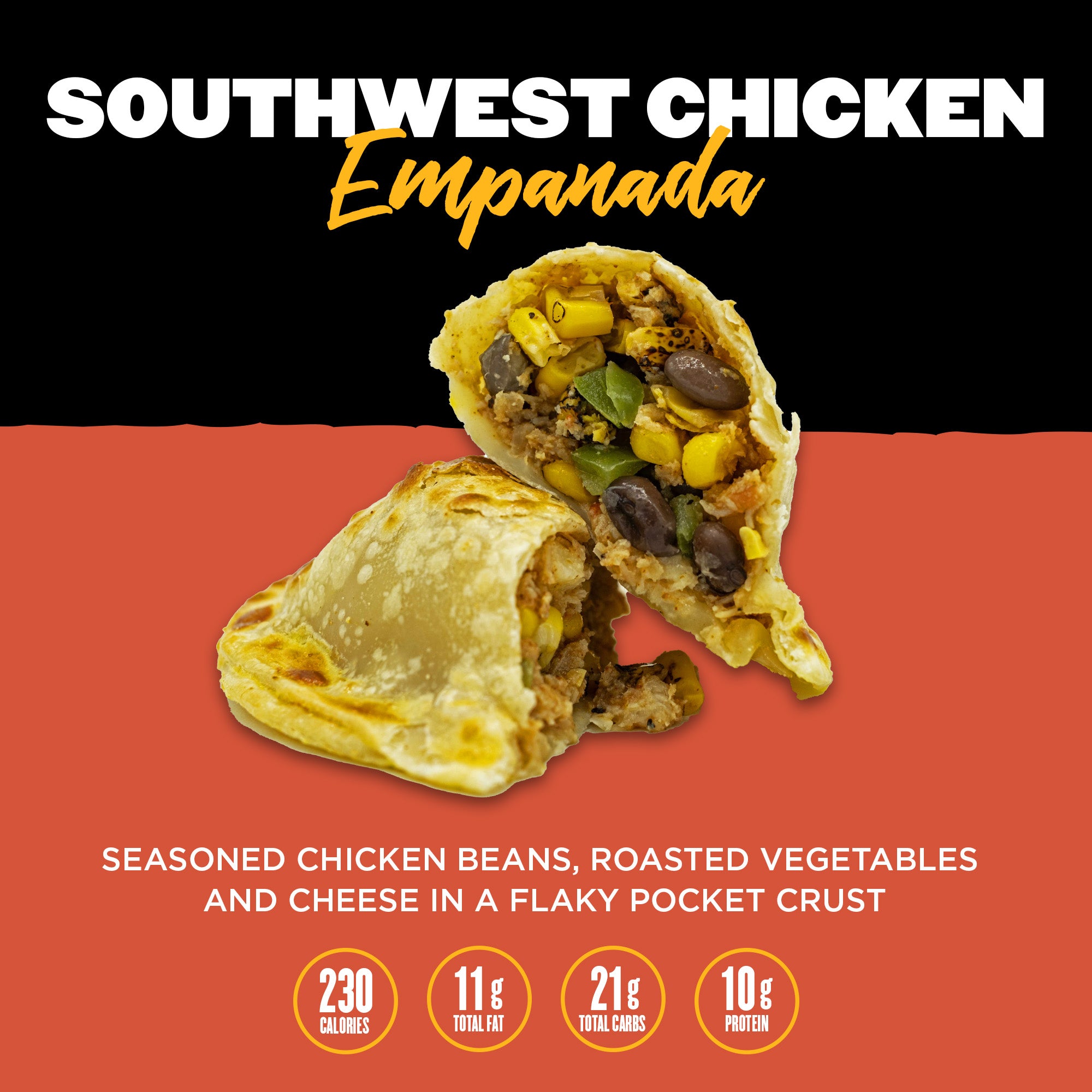 Clean Eatz Kitchen Healthy Southwest Chicken Empanada