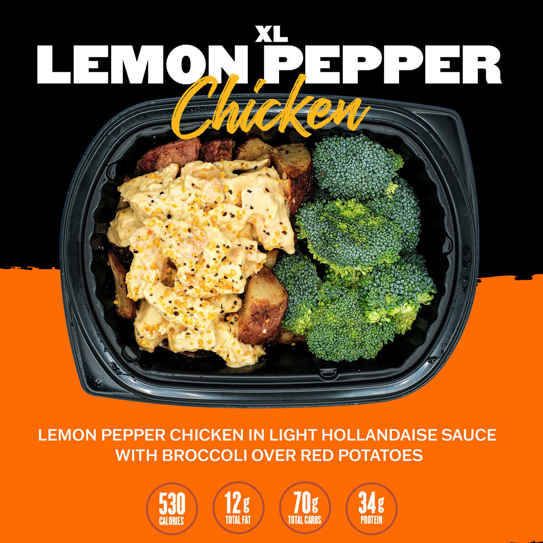 Clean Eatz Kitchen High Protein Weight Gain Meal Delivery Extra Protein Lemon Pepper Chicken